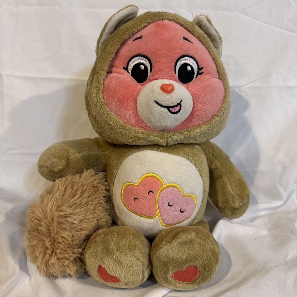 Care Bears Unlock the Magic Love-A-Lot Bear Squirrel Costume Plush 12" Basic Fun